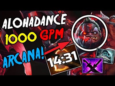 CARRY Pudge NEW Arcana - Battlefury min 14 First Item WTF New Meta? by Alohadance - Dota 2