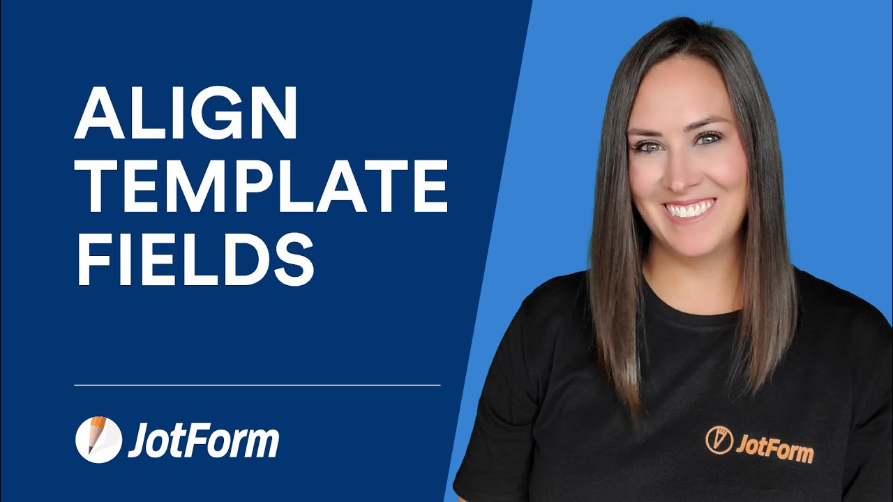 How to align PDF template fields