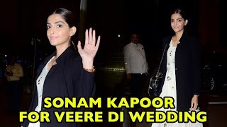 Sonam Kapoor Snapped Leaving To Shoot Veere Di Wedding