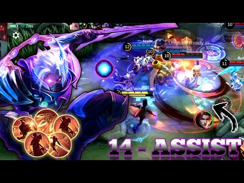 TOP GLOBAL HAYABUSA BECOME THE BEST SUPPORT 😅 | HAYABUSA SUPPORT GAMEPLAY - MLBB