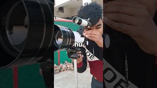 150x Zoom Test with Old Telescope 🔭 #shorts