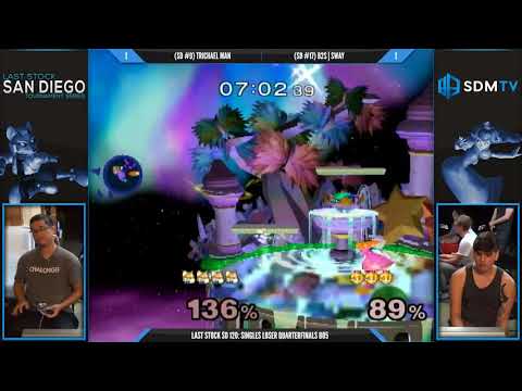 LSSD 120 - Trichael Man (Fox) vs. B2S | Sway (Peach) - SSBM Losers Quarters - Smash Melee