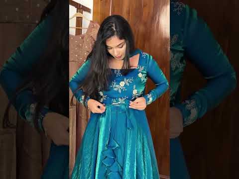 Teal Blue Designer Heavy Fandy Satin Embroidered Peplum Lehenga Set with Sequins, Zari Work, Belt & Matching Dupatta – Fully Stitched Festive & Party Wear