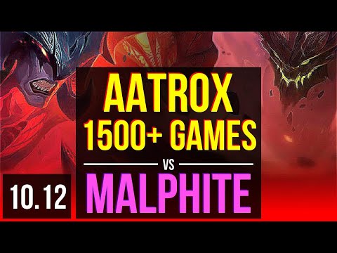 AATROX vs MALPHITE (TOP) | 3.4M mastery points, 1500+ games | EUW Master | v10.12