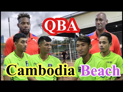 Beach volleyball Cambodia Training white Qba teacher [28/9/2022]