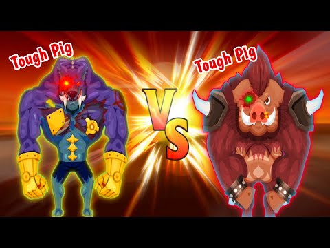 Tough Man - MAX LEVEL EVOLUTION! "TOUGH DOG vs TOUGH PIG"