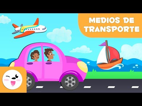 Los medios de transporte para niños | Transportes terrestres, acuáticos y aéreos