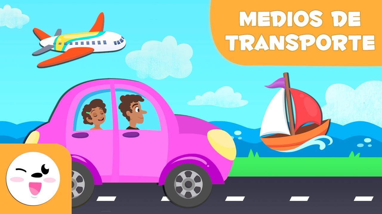 Los medios de transporte para niños | Transportes terrestres, acuáticos y aéreos