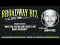 Lonny Price Broadway Biz Podcast With Hal Luftig