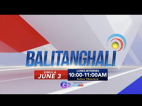 Balitanghali, mapapanood na tuwing 10:00 AM mula Lunes hanggang Biyernes sa GTV!