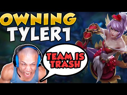 I MADE TYLER1 RAGE AT HIS TEAM FOR WINNING SO HARD (TOP GAP) - League of Legends