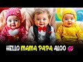 Cutest Baby Saying Hello Papa Mama Cutest Talking Baby Moments Funny Baby Family Reactions