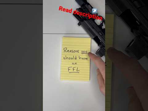 Should you get an FFL? Read the caption up top for some considerations…