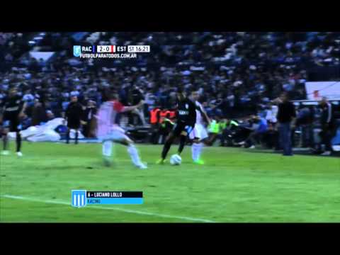 Gol de Lollo. Racing 2 - Estudiantes 0. Liguilla Pre-Libertadores 2015. FPT.