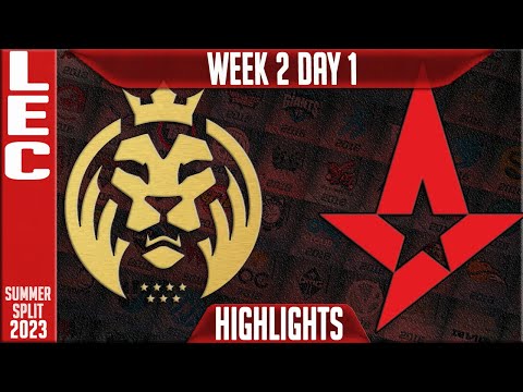 MAD vs AST Highlights | LEC Summer 2023 W2D1 | MAD Lions vs Astralis