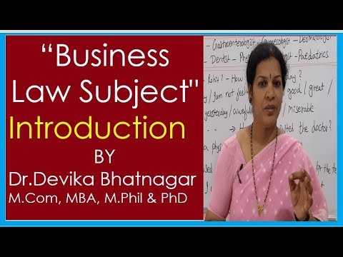 Introduction of Business Law Video