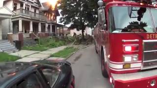 preview picture of video 'Detroit Detroit Fire Department Action July 4th Holiday 2013 Helmet Cam'