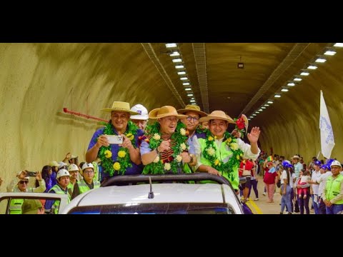 Entregamos Incahuasi,  el moderno túnel que Chuquisaca y Santa Cruz y el más largo del país