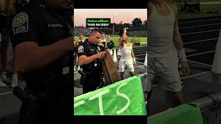 This Cop Threatened the Crowd With Jail… 😂