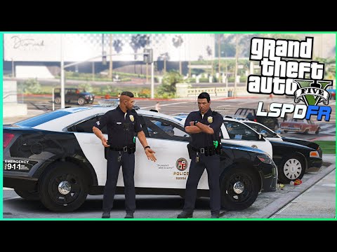 lapd responding - Police Chase PIT MANEUVER with FIRE - Shout out Double Doppler - GTA 5 LSPDFR Mod
