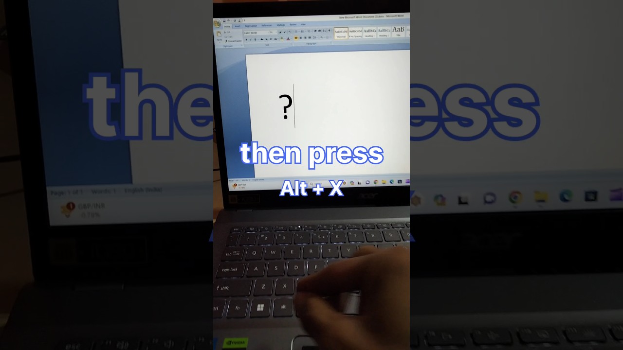 Question Mark ❓ Symbol #shorts #youtubeshorts #computer #trending #msoffice #viral #video #tricks