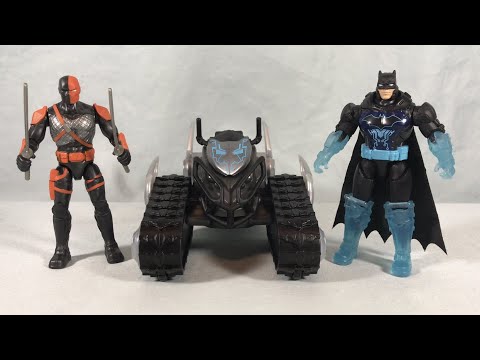 Spin Master 4 Inch Batman The Caped Crusader Bat-Tech Crawler Deathstroke Vs Batman Review