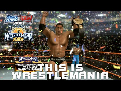 This is WrestleMania | WWE Smackdown vs Raw 2009 | Rey Mysterio & Batista RTWM [PART 14]