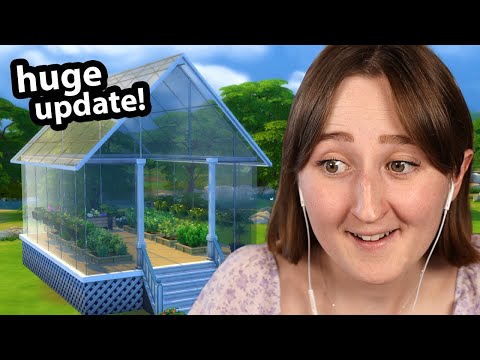 HUGE Base Game Update for The Sims 4 (glass walls, roof plants, & more!)