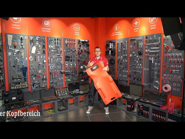 Video teaser for KS TOOLS 500.8090 Fahrbare Liege, L1030xB480xH115mm