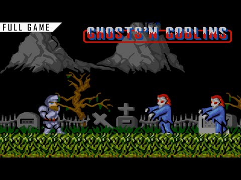Ghosts 'n Goblins | Arcade | Full Game [Upscaled to 4K using xBRz]