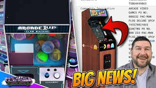 Arcade1Up Claw Machine New Details, Pac-Man Plus Deluxe & Several New Countercades!
