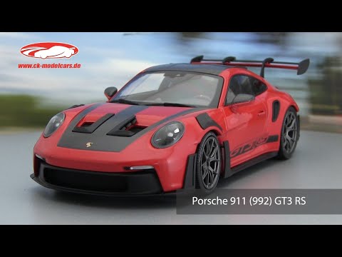 Minichamps 1:18 Porsche 911 (992) GT3 RS 建設年 2023 赤 / 銀 Minichamps 1:18 Porsche 911 (992) GT3 RS 建設年 2023 赤 / 銀