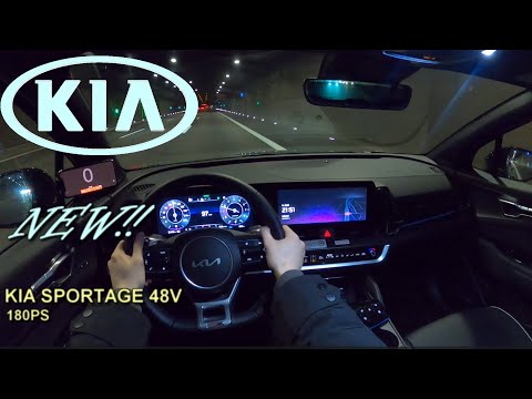 NEW 2022 KIA SPORTAGE 1.6 T-GDI 48V AWD 180 PS NIGHT POV AUTOBAHN DRIVE WÜRZBURG (60 FPS) (GPS)
