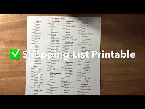 Boho Chic A4 Printable Shopping Lists For You