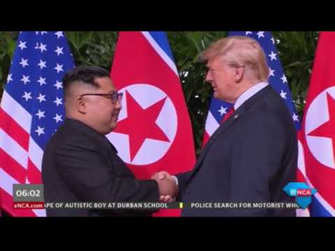 Trump and Jong un meet