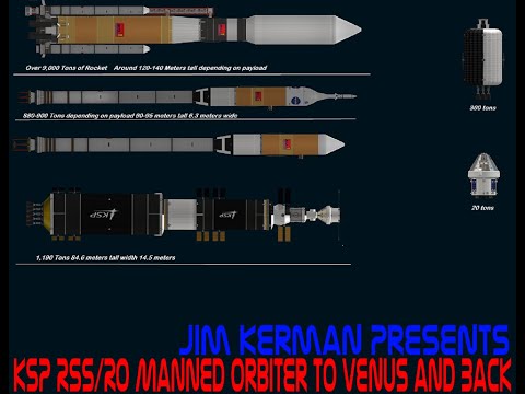 Kerbal Space Program RSS/RO Manned Orbiter to Venus and Back