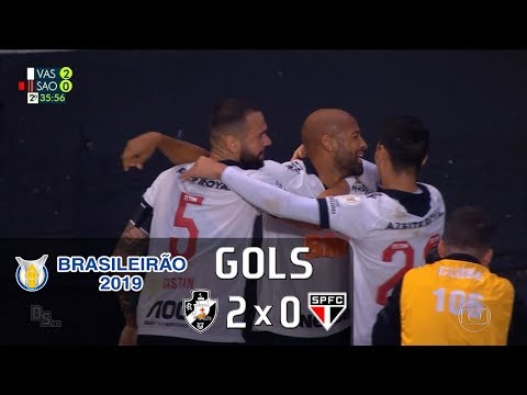 Gols - Vasco 2 x 0 São Paulo - Brasileirão 2019