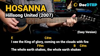Hosanna - Hillsong United (Easy Guitar Chords Tutorial with Lyrics)