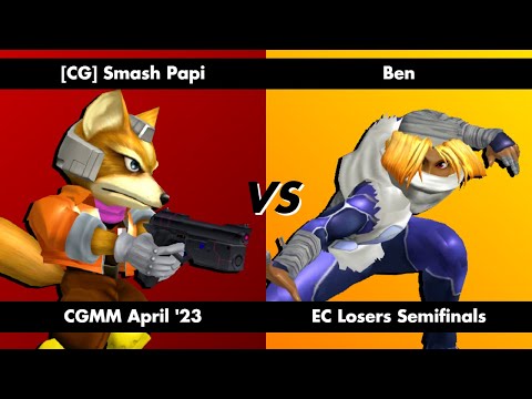 CG | Smash Papi ( Fox ) vs Ben ( Sheik ) - [ EC Losers Semifinals ]