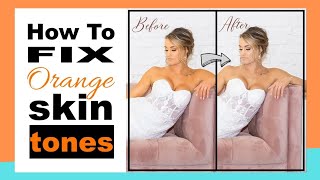 How to Fix Orange Skin Tones in Photoshop QUICK & EASY!!