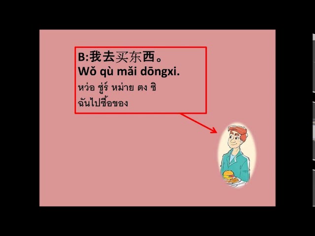 บทสนทนาภาษาจีน บทที่ 5 คุณจะไปที่ไหน