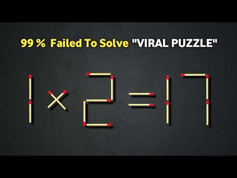 Turn the wrong equation into correct | Matchstick puzzle 1×2=17