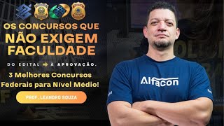 OS 3 MELHORES! Concursos Federais Nível Médio 2026: BB, INSS e PRF ADM com Prof. Leandro Souza