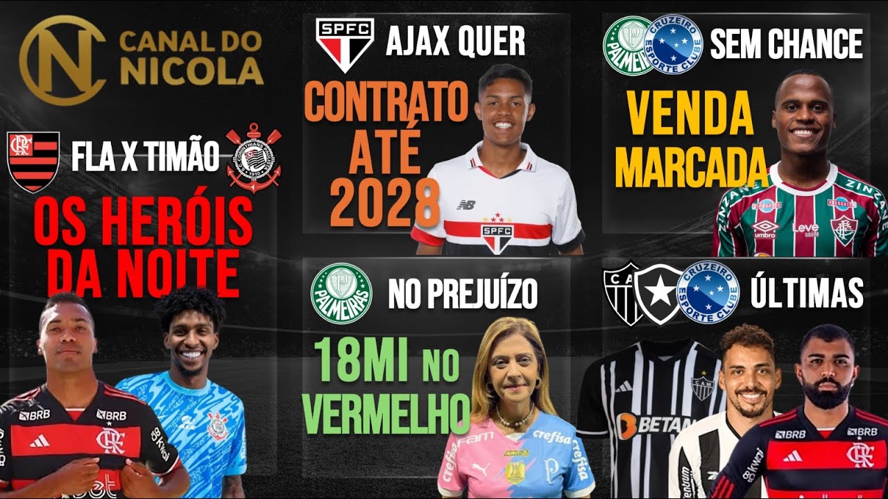 RENOVAÇÃO NO SP! ARIAS SAINDO! GABI NO ZÊRO? PREJU NO VERDÃO! MÁSTER NO GALO! FLA, TIMÃO, BOTA, LUSA