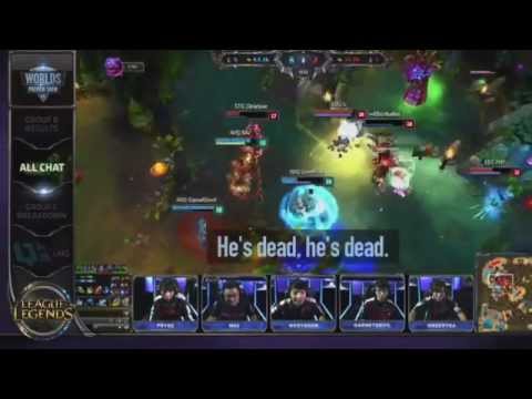 2014 World Championship ahq vs EDG 最後一分鐘選手對話