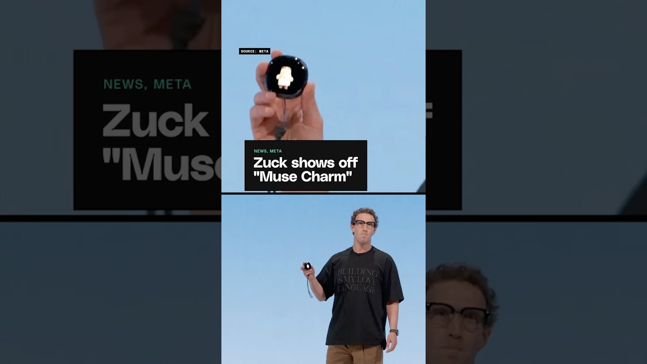 Mark Zuckerberg shows off "Muse Charm"