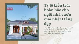 Thiết kế nhà vườn mái nhật 3 phòng ngủ  tân cổ điển đẹp miễn chê