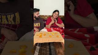Bomb 💣 challenge with husband #youtubeshorts #rashubikram #couplevideo #gameplay #bombchallenge