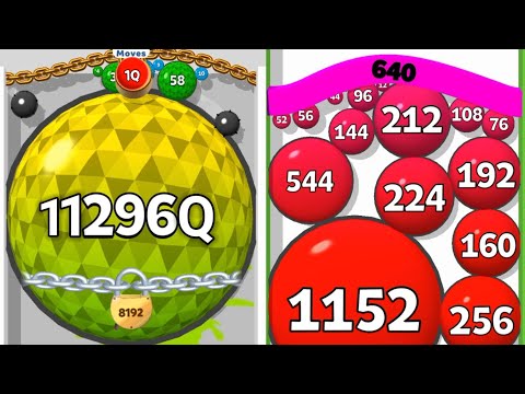 Satisfying Mobile Gameplay/ Puff Up balloon puzzle game vs puff balloons 2048 gameplay part #6