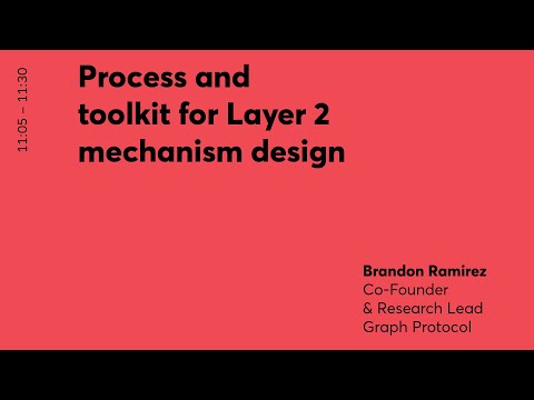 DAPPCON 2019: Process and Toolkit for Layer 2 Mechanism Design - Brandon Ramirez (Graph Protocol)